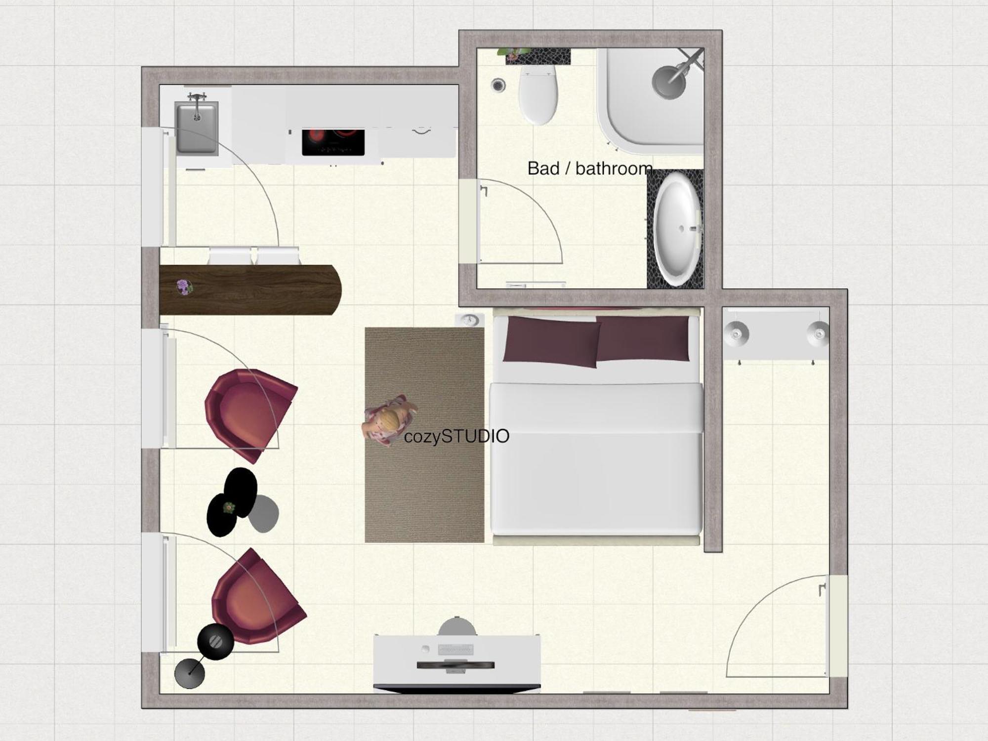 Secret Hideaways Cozystudio Superior Apartments Mit Wifi L 450M Bis Uni L Messe L Flughafen L Zoo Duisburg Room photo